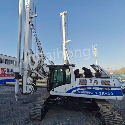 Qualität  Kelly Miniature Used Rotary Drilling Rig SR40 50M Used Piling Rig For Construction Fabrik